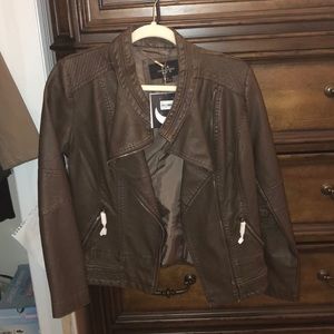 Coalition size small womens leather jacket